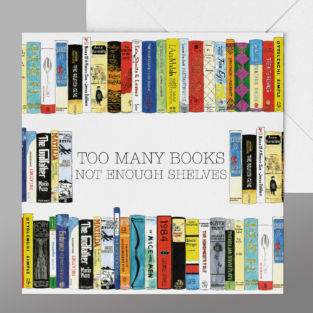 Amusing Book Card, Fun Books Card