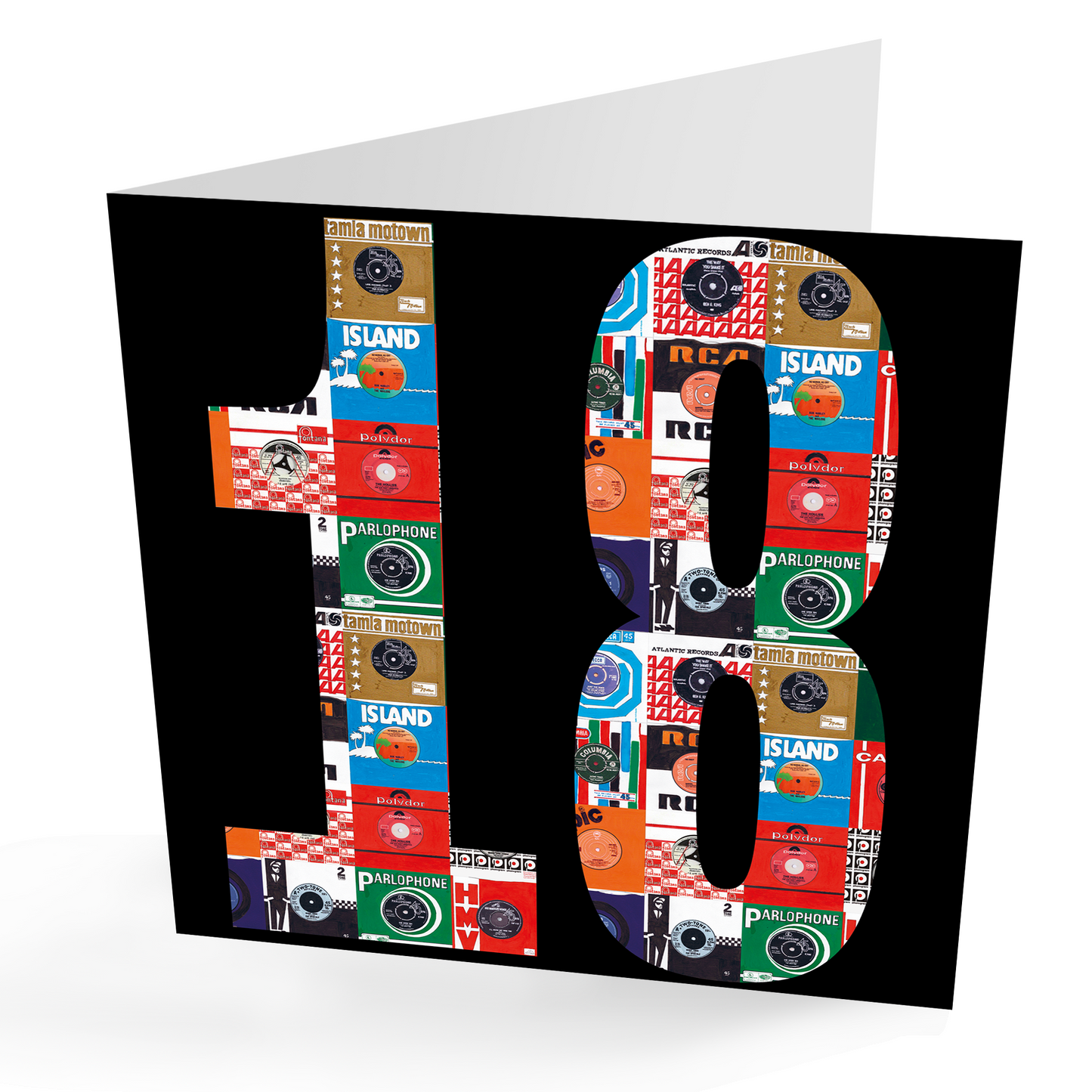 18th Birthday Vinyl Records Card