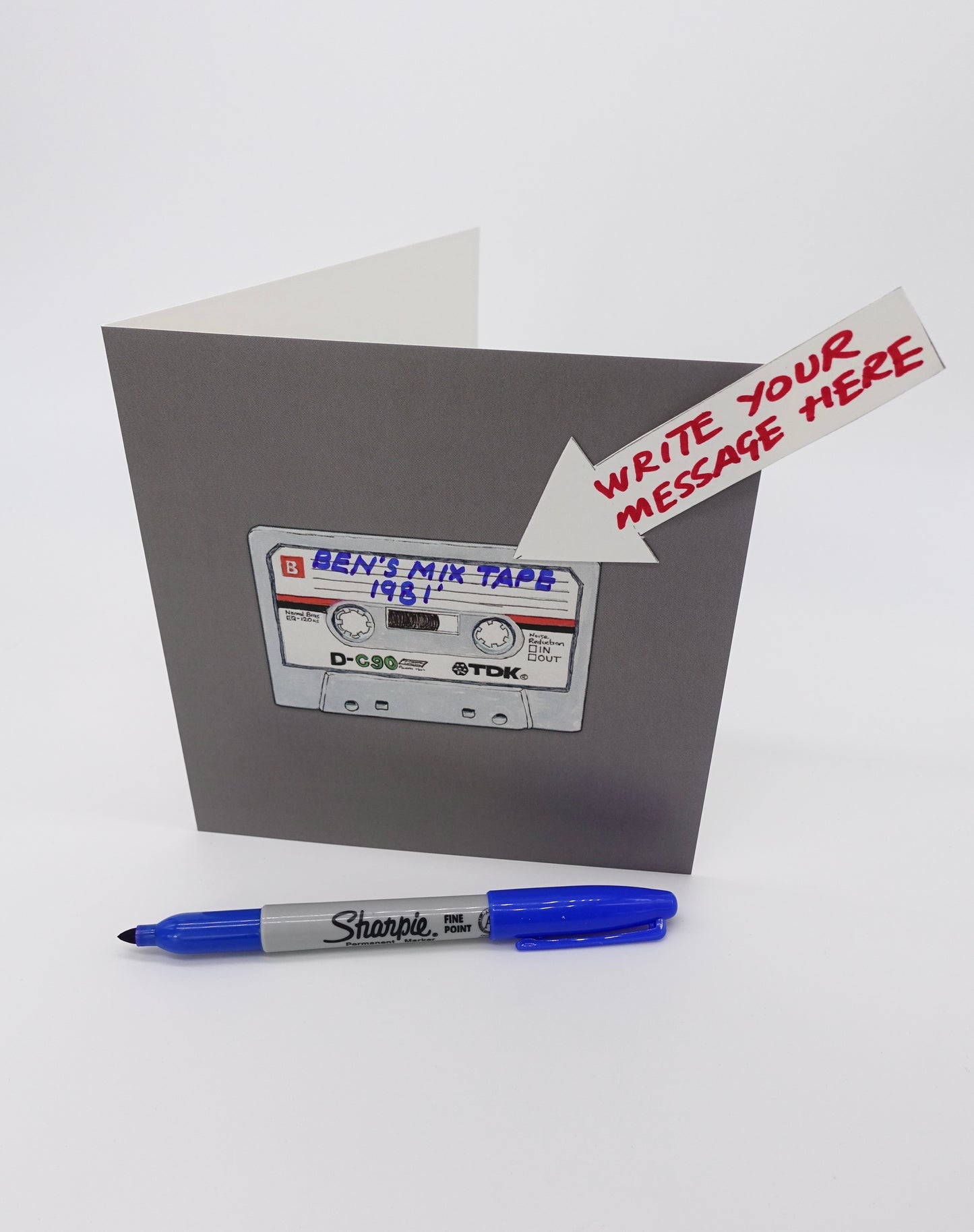 Mix Tape 'blank' Customisable Card