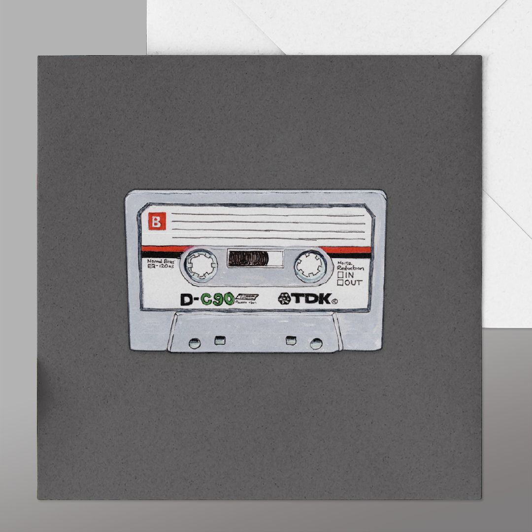 Mix Tape 'blank' Customisable Card