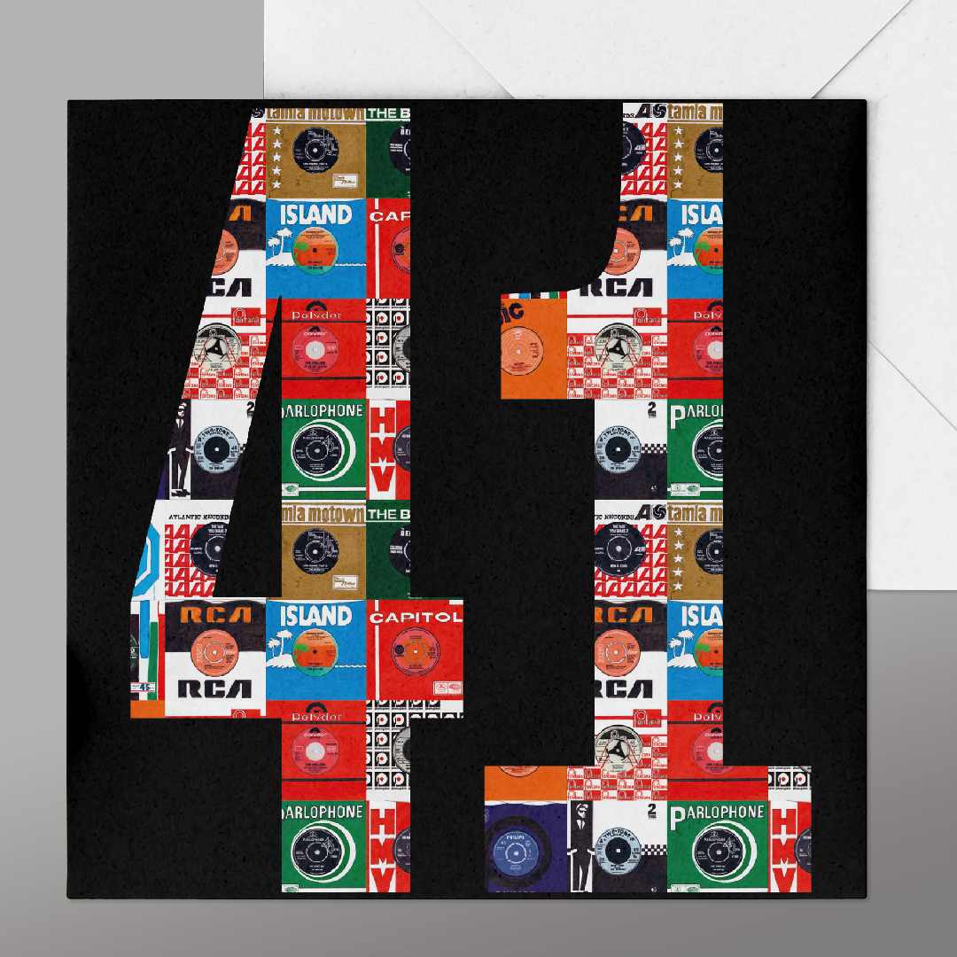 41st Birthday Card Vinyl Records