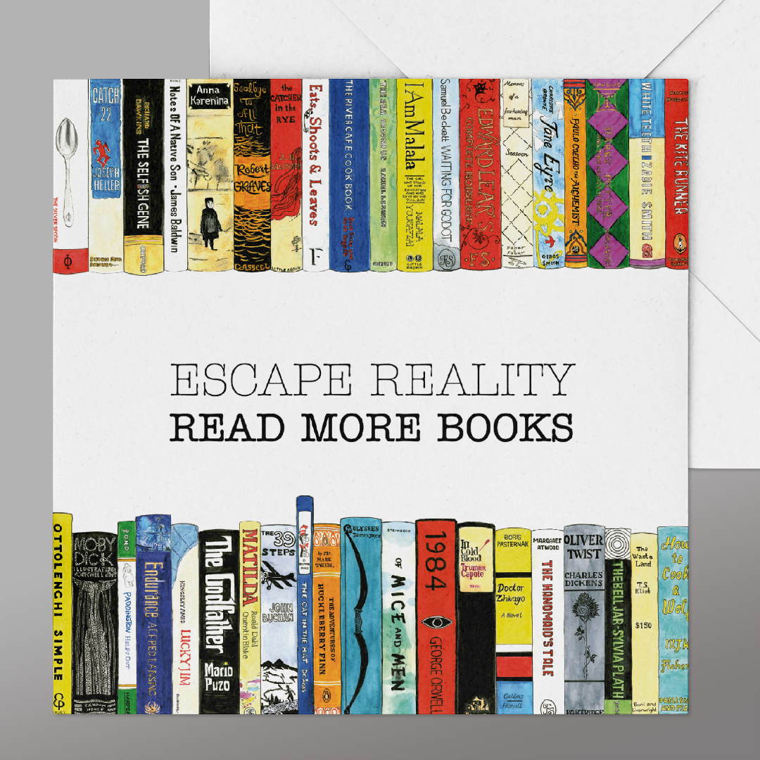 Funny Book Card. Any Occasion Books Card
