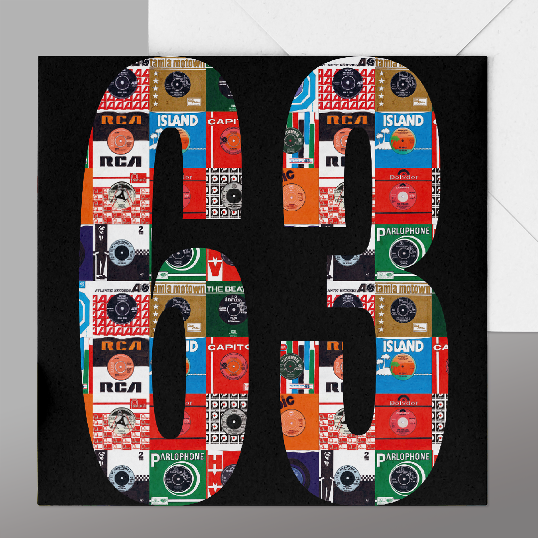 63rd Birthday Card Vinyl Records