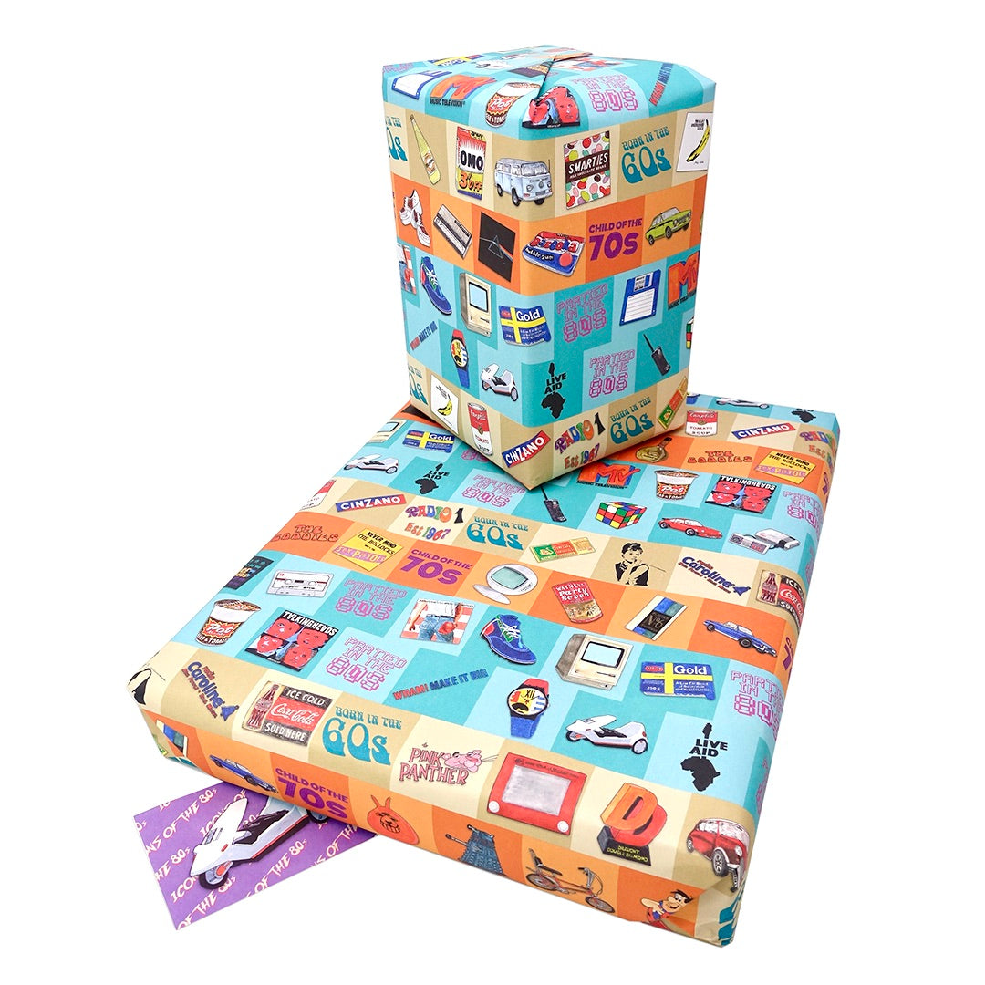 Retro Wrapping Paper Gift Tag | PRESENTING PERFECTION