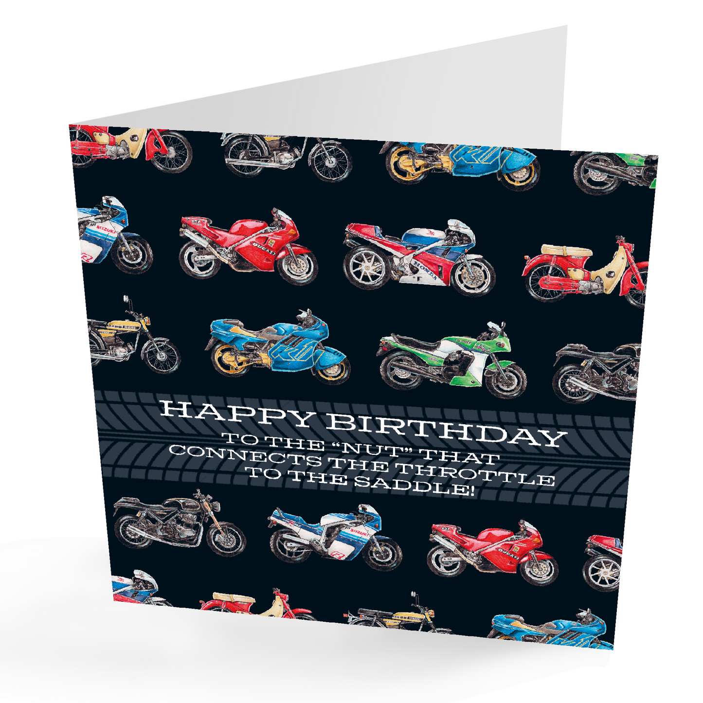 Funny Motorbike Happy Birthday Card | PRESENTING PERFECTION