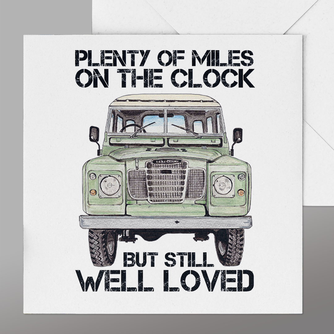 Fun Landrover Series 3 Card | PRESENTING PERFECTION