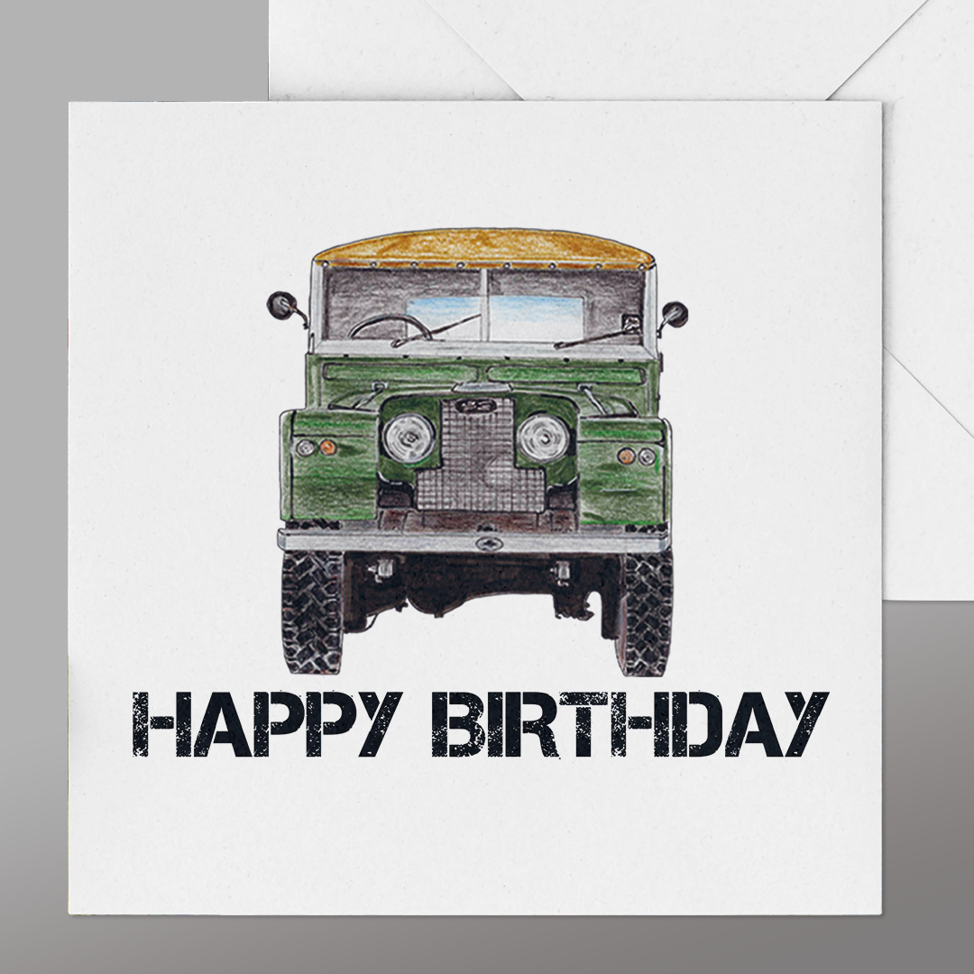 Landrover Happy Birthday Series 1 Card