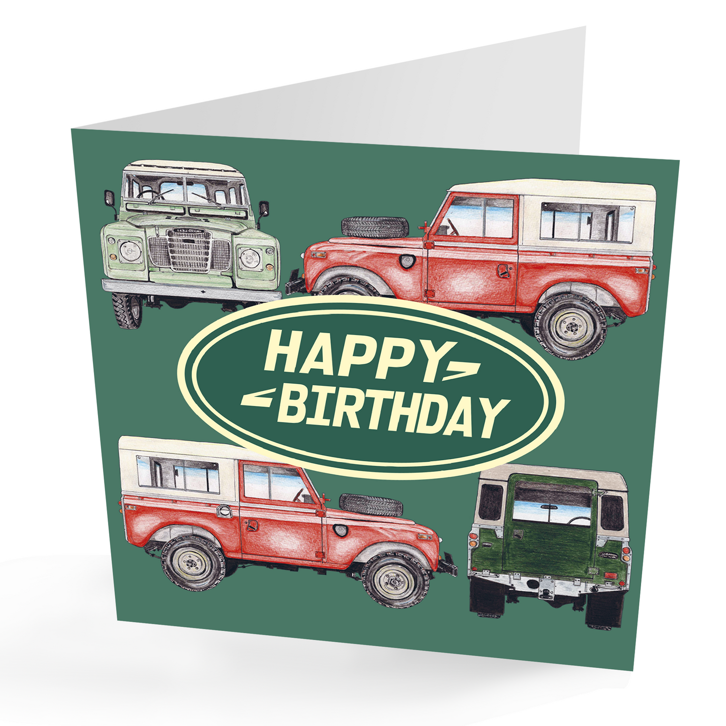 Landrover Series 3 Birthday Card | PRESENTING PERFECTION