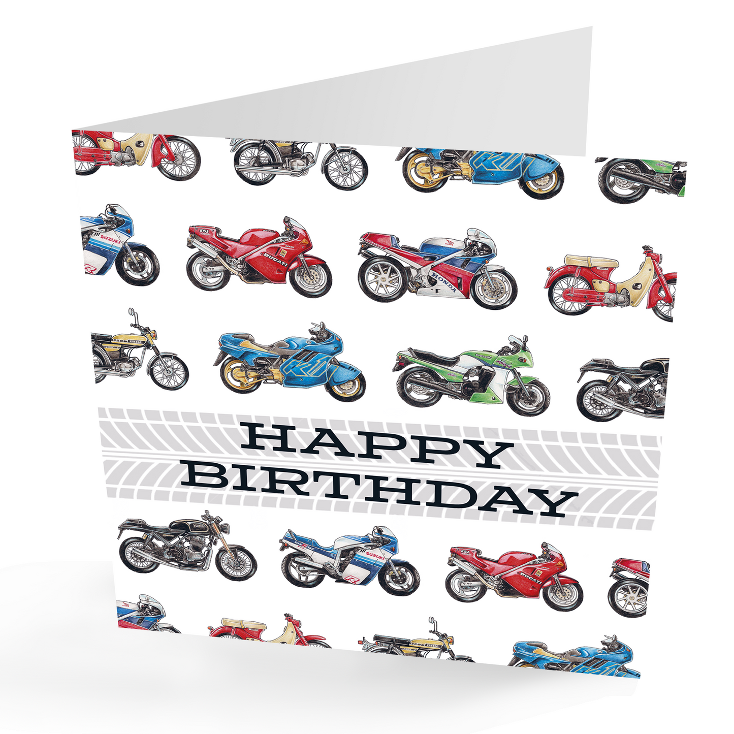 Motorbike Happy Birthday Card | PRESENTING PERFECTION
