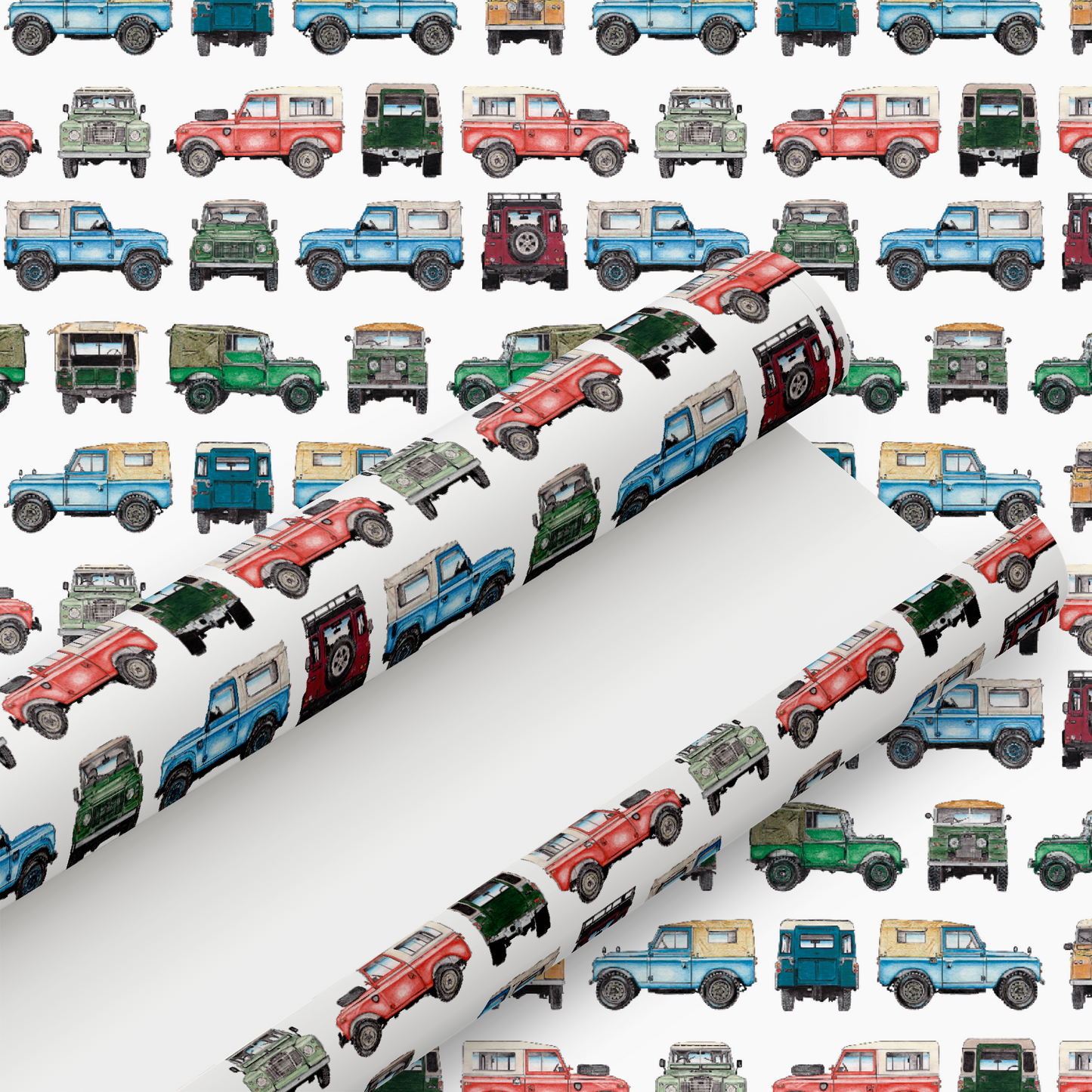 Classic Land Rover Wrapping Paper - Rolled