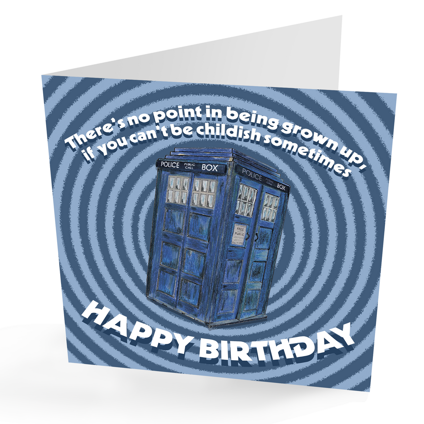 Dr Who Card. Fun | Dr Who Birthday Card | Tardis Card