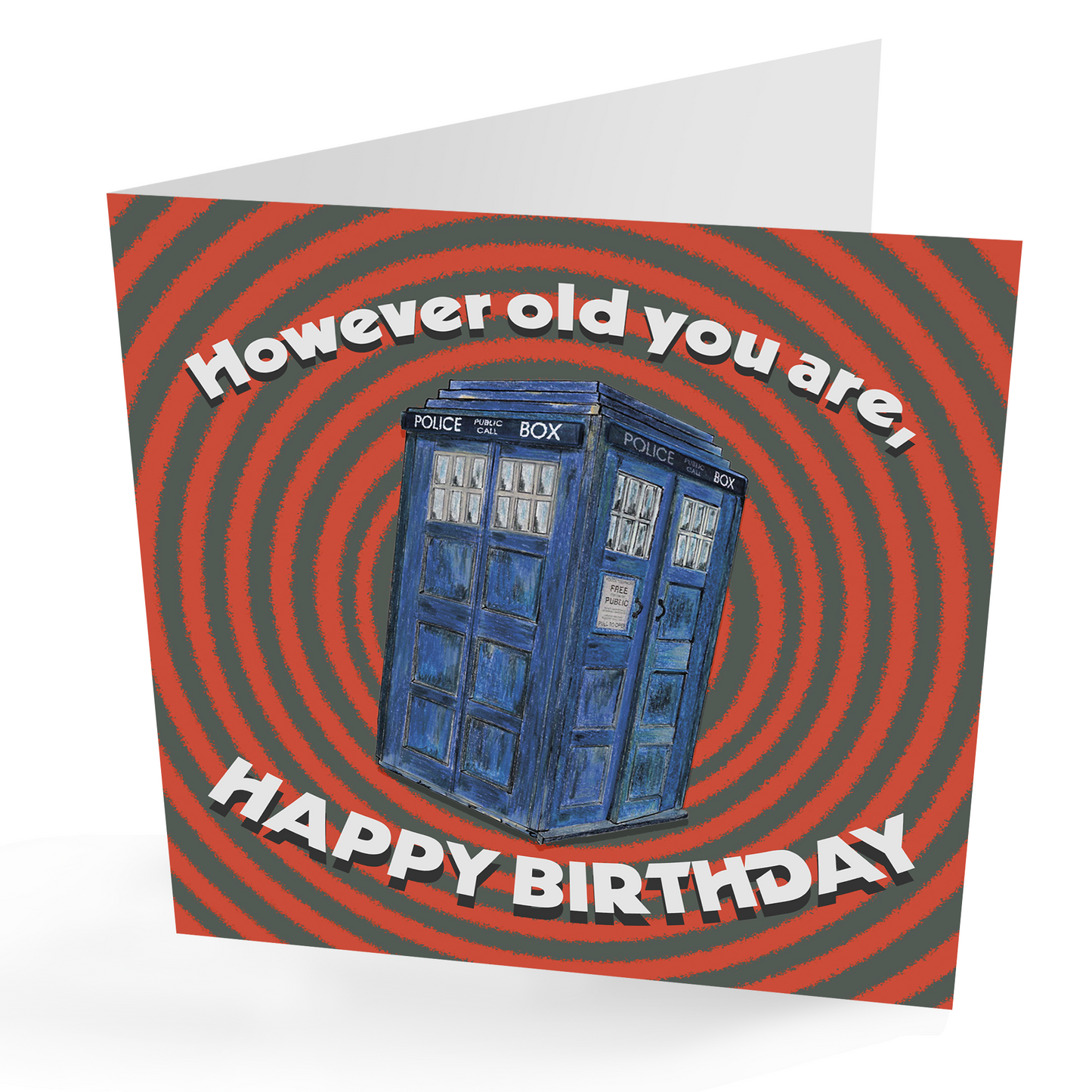 However Old You are ! Tardis Card | PRESENTING PERFECTION