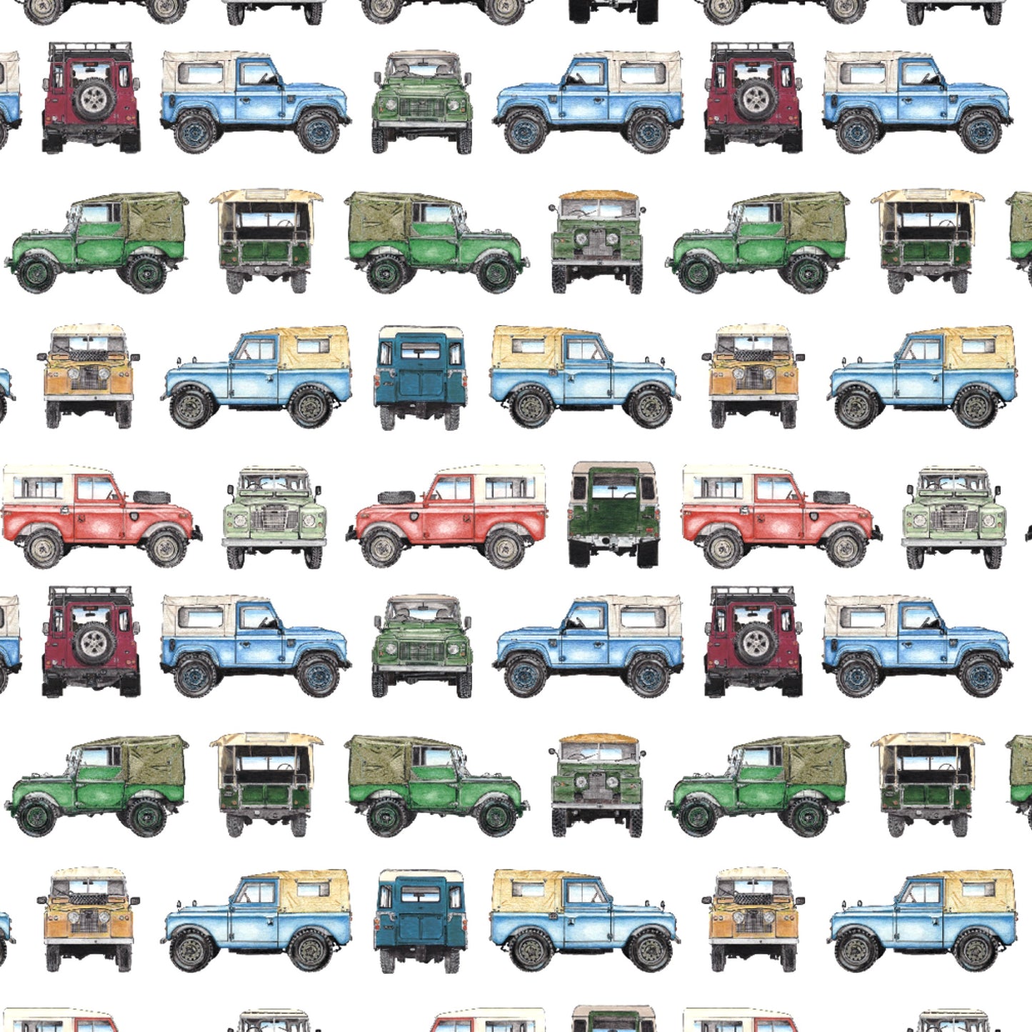 4 x 4 Off Roader Wrapping Paper and Matching Gift Tag