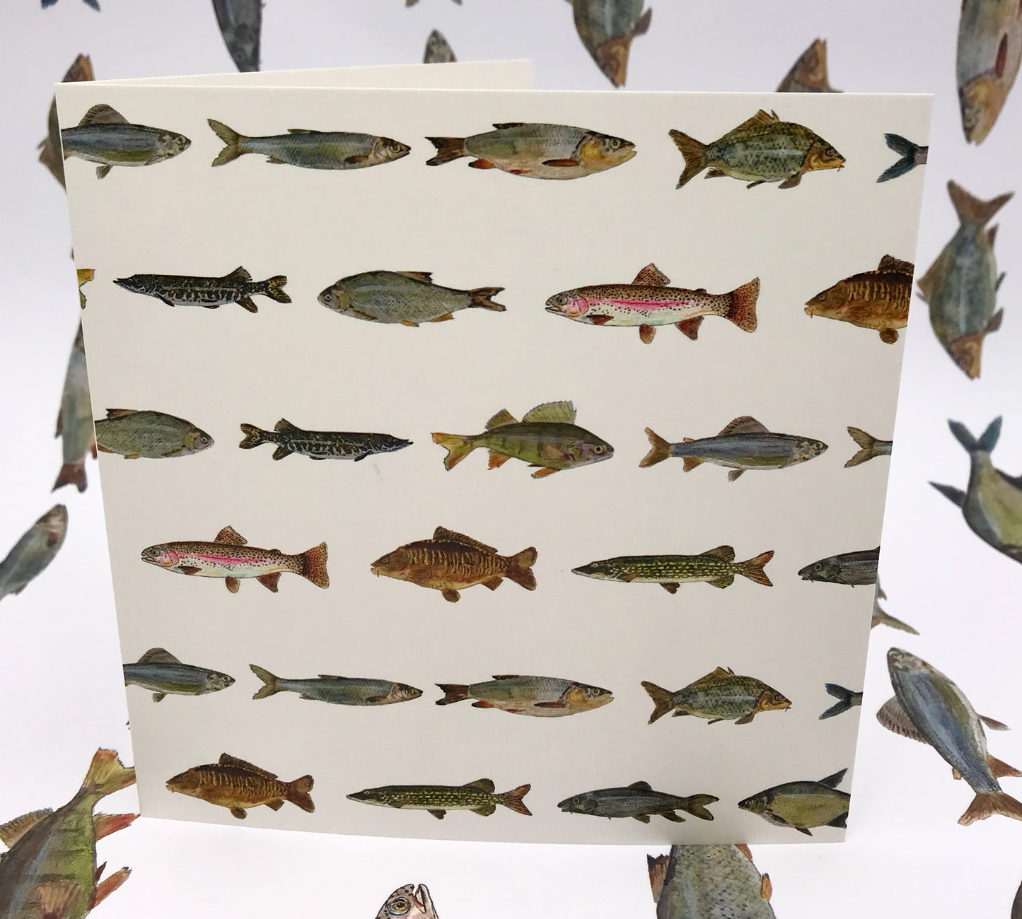 Any Occasion Hand Painted Fishing Card