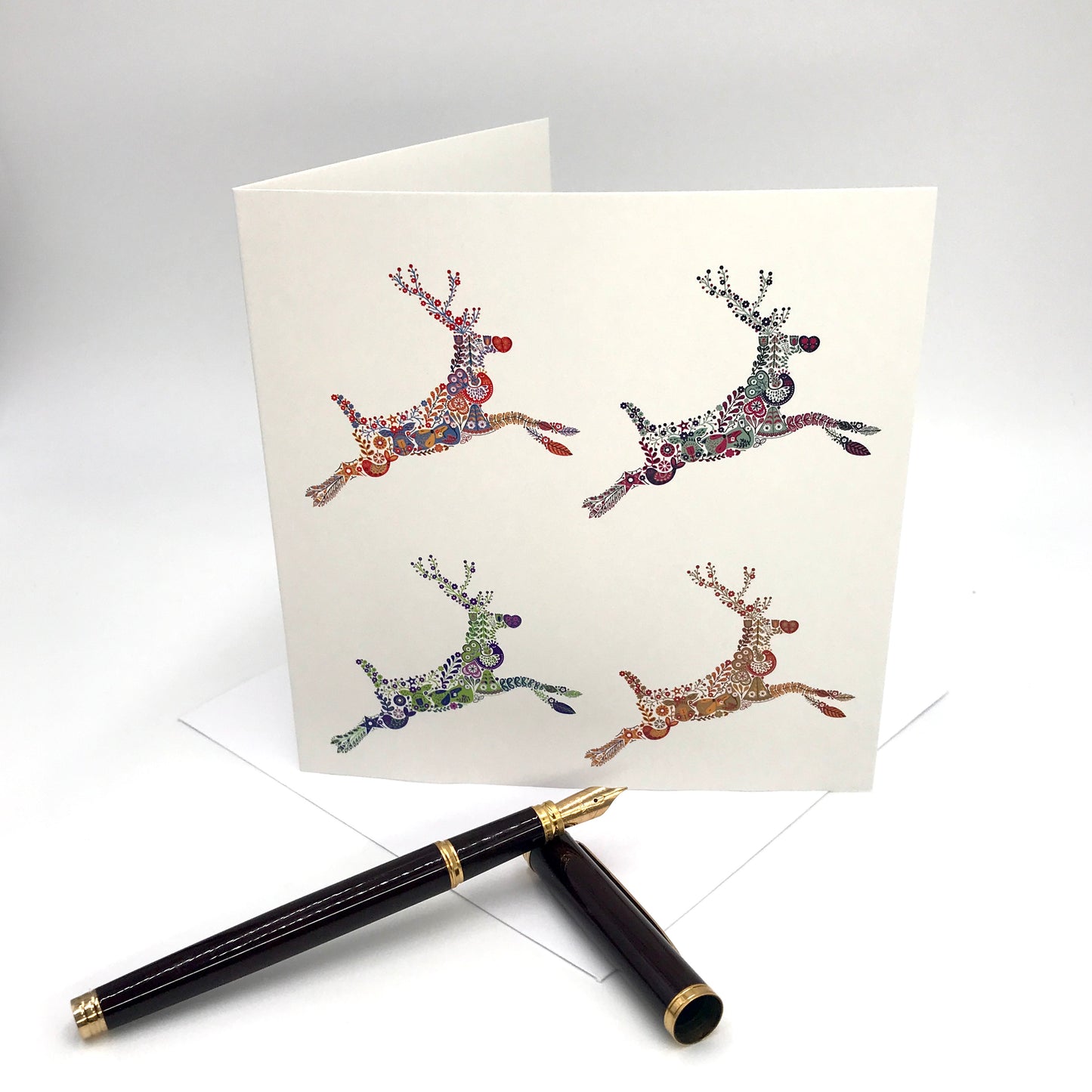 Scandi Reindeer 4 image Christmas Card