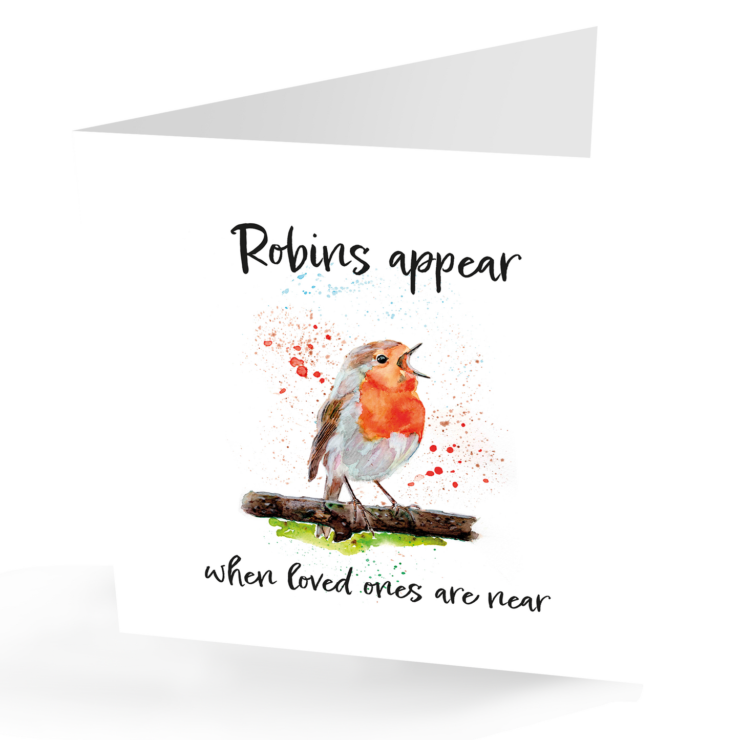 Thoughtful Singing Robin Card.