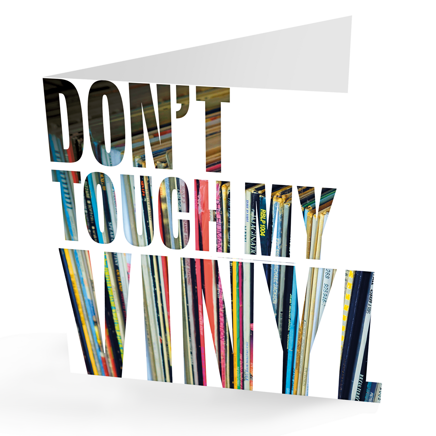 'Don't Touch My Vinyl' Vinyl Records Card