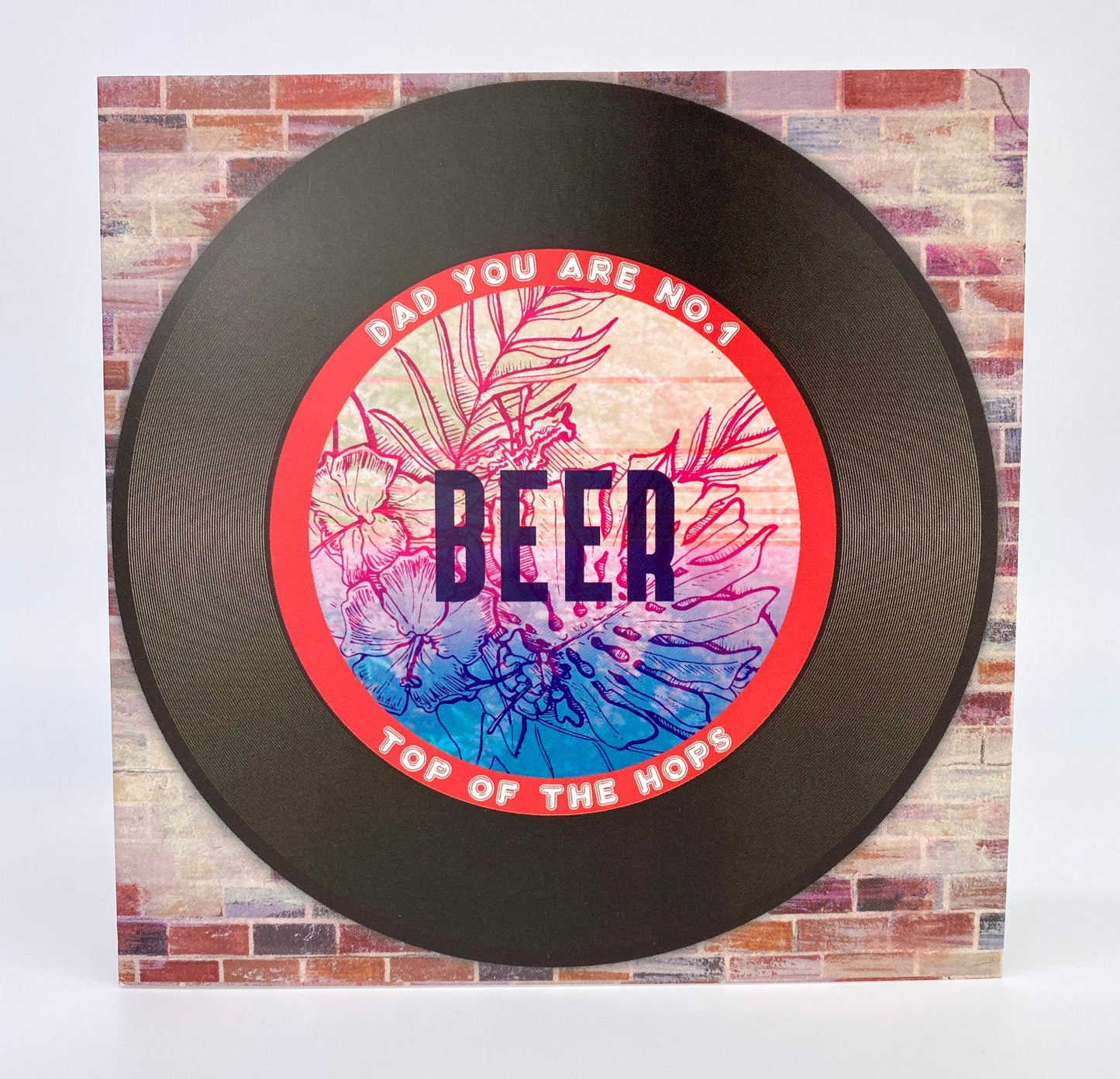 'Top of the Hops' Fathers Day Card (Free Magnet)