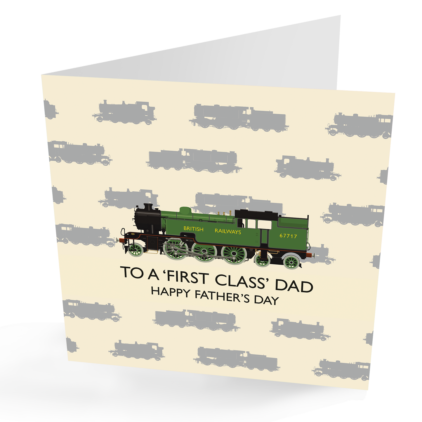 'First Class Dad' Train Father's Day Card