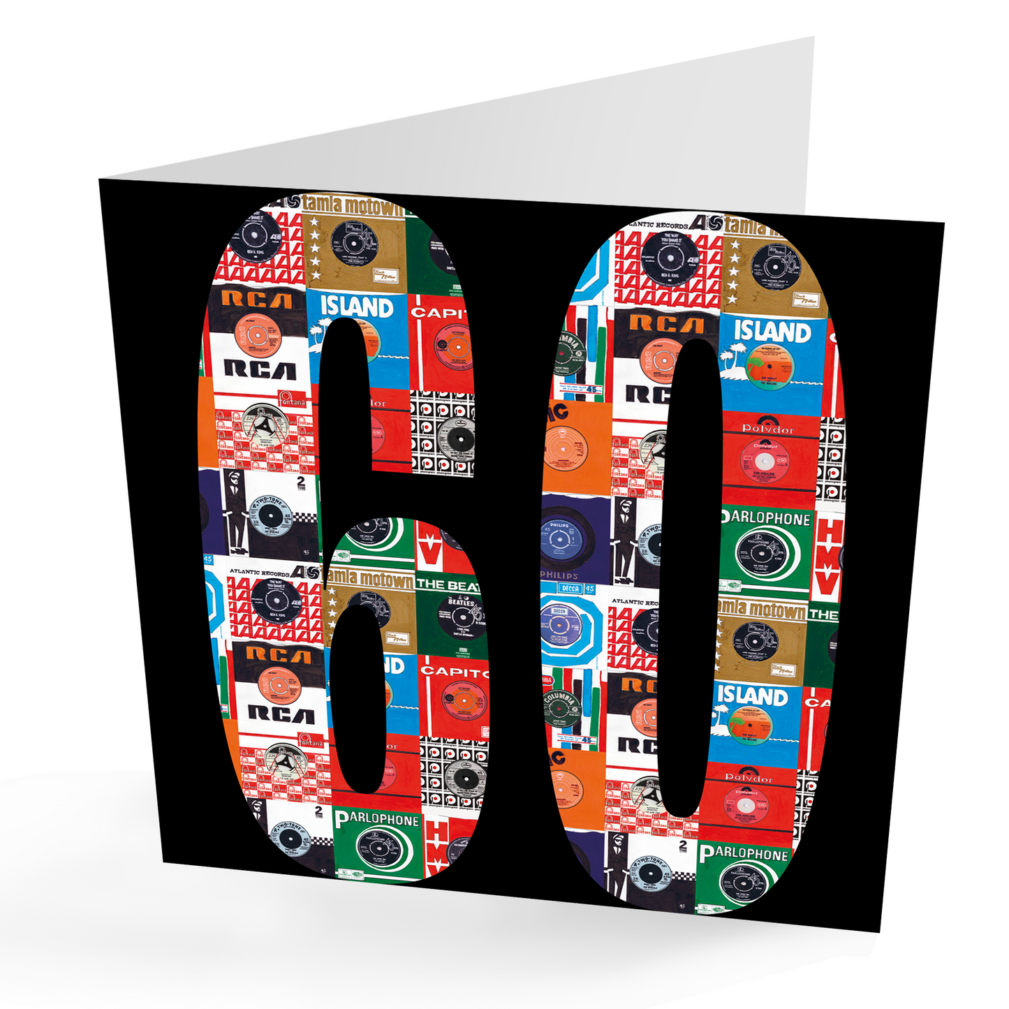 50th Birthday Vinyl Records Card