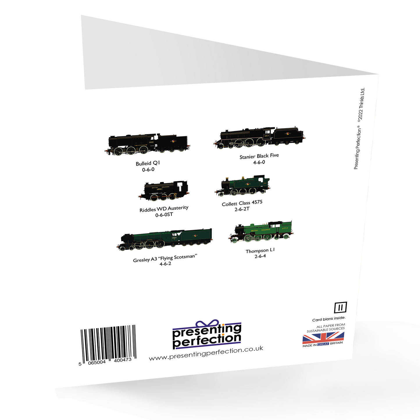 Christmas Train Card (Flying Scotsman)