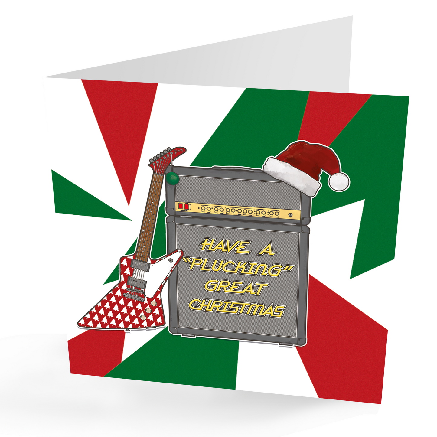 Suggestive Electric Guitar Christmas Card