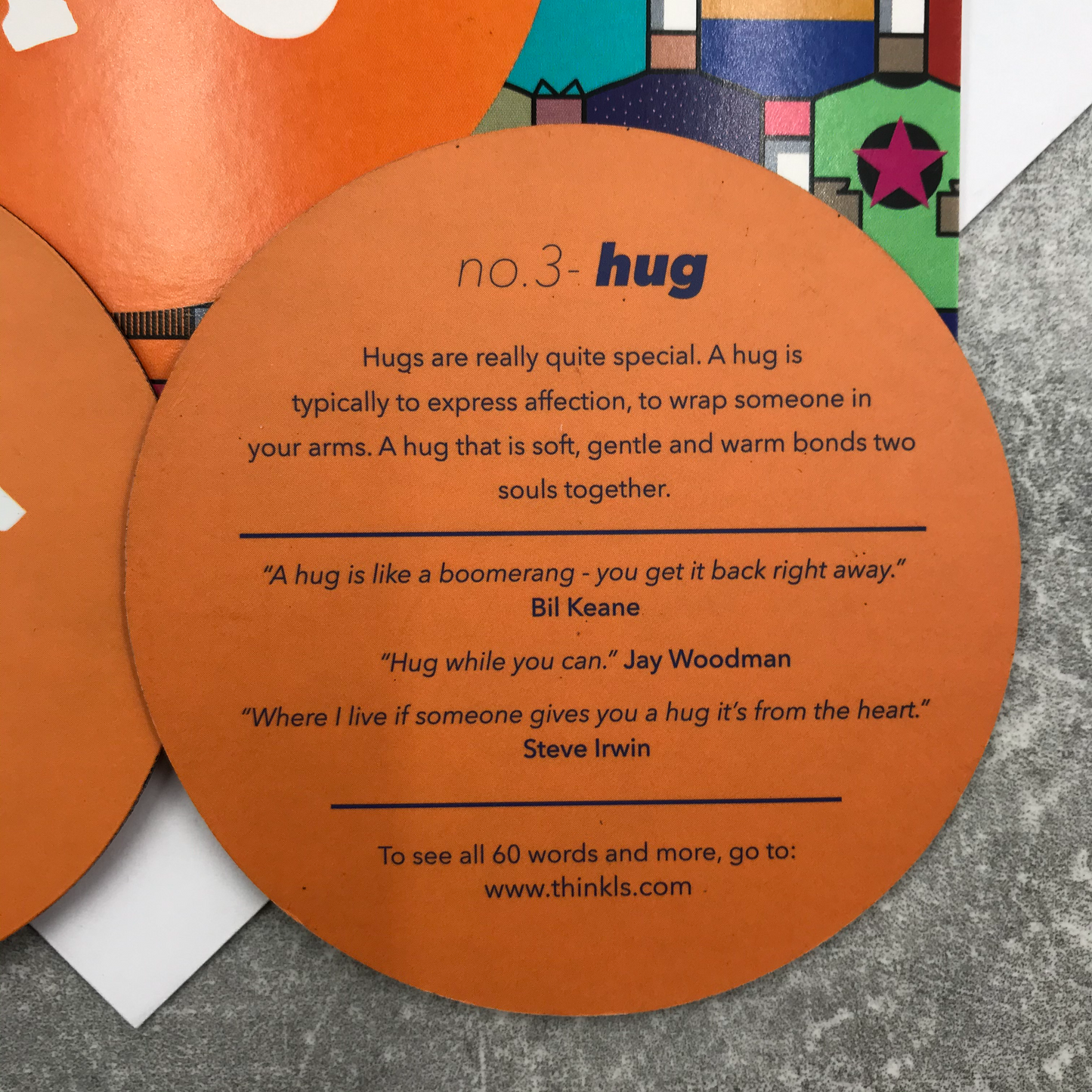 Hug Card (Hug by post) with Fridge Magnet
