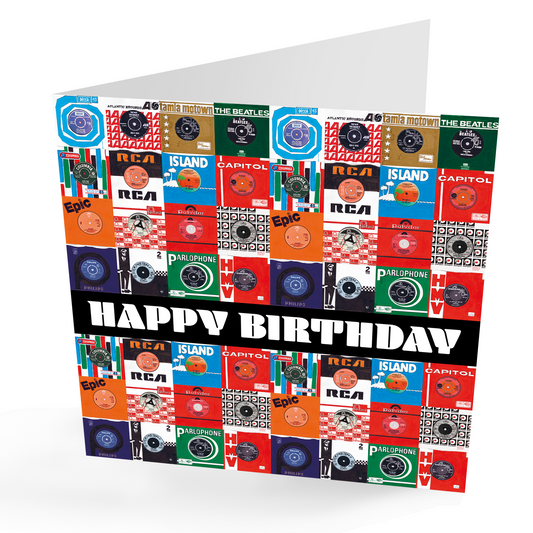 Happy Birthday Vinyl Records Card