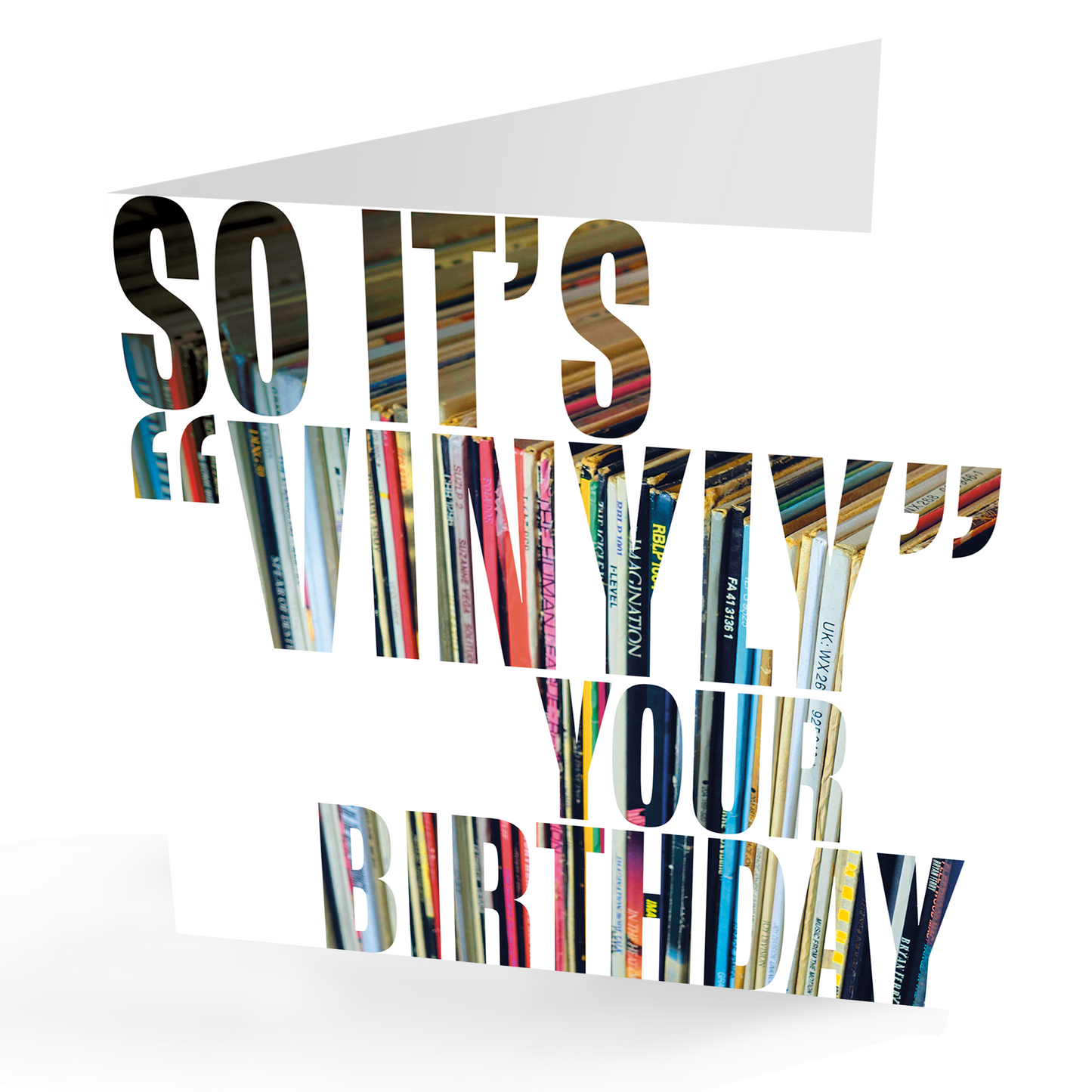 Fun Happy Birthday Vinyl Albums Card