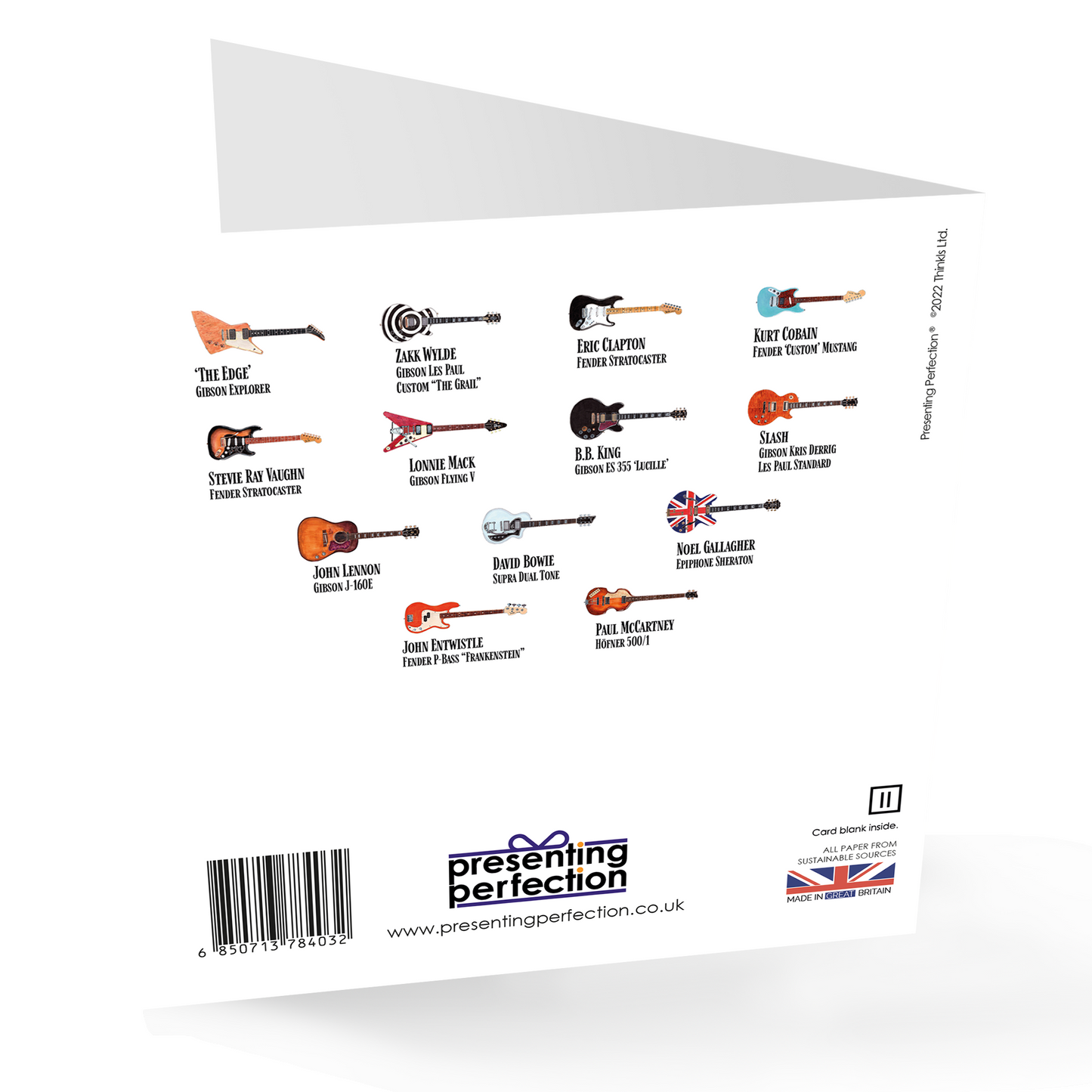 Guitars Happy Birthday card