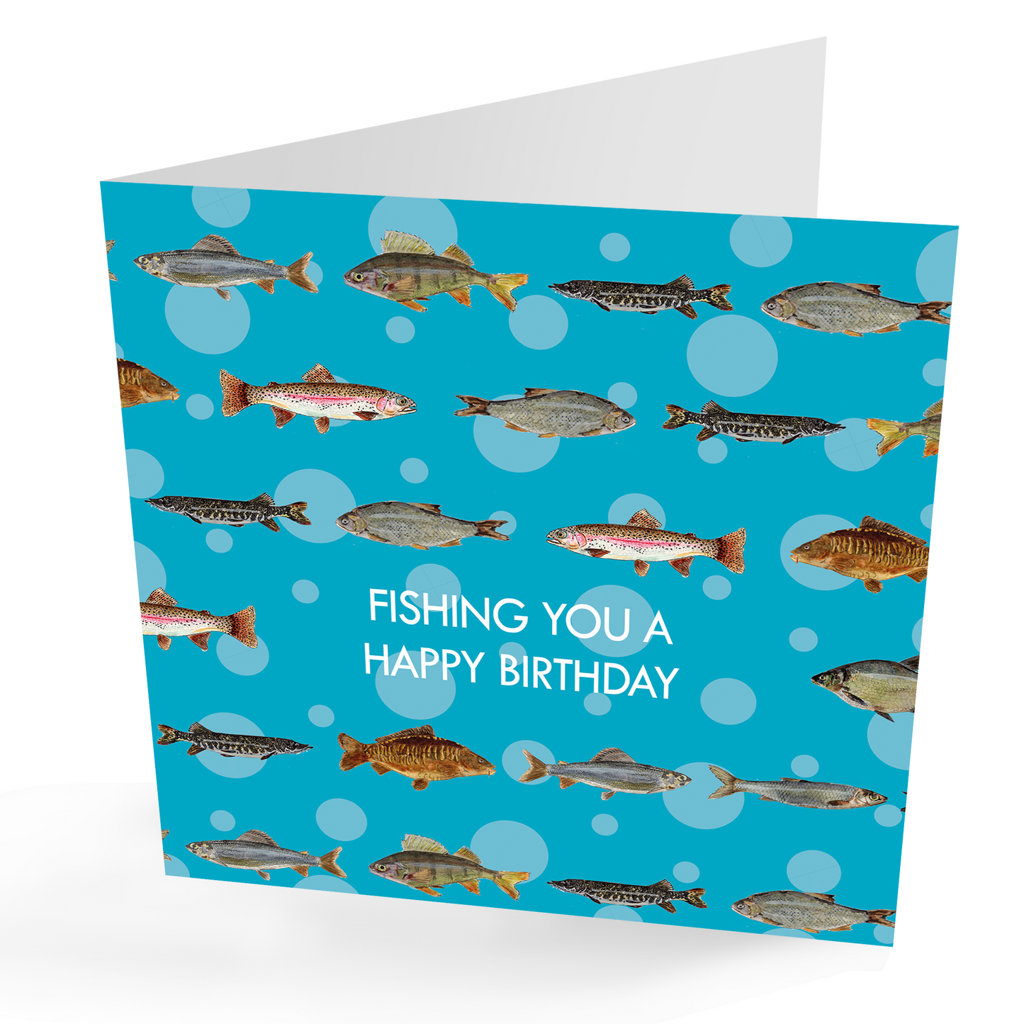 'Fishing you a Happy Birthday' Fishing Birthday Card