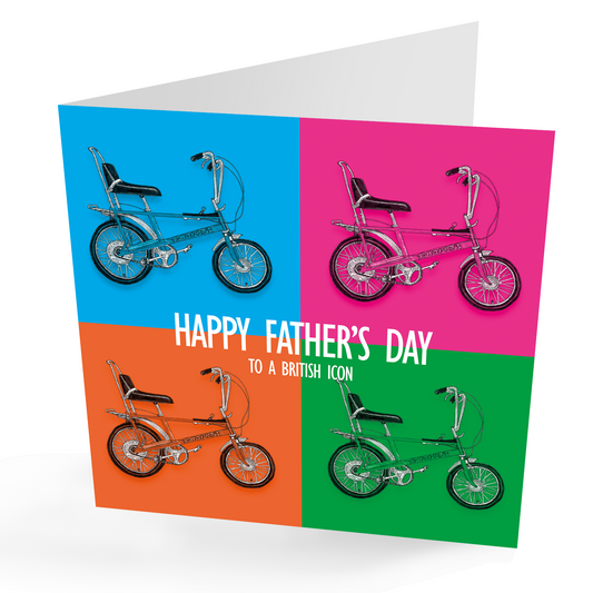 Retro Chopper Fathers Day Card