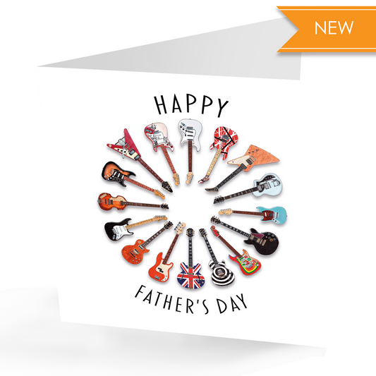 Famous Guitar Happy Father's Day card