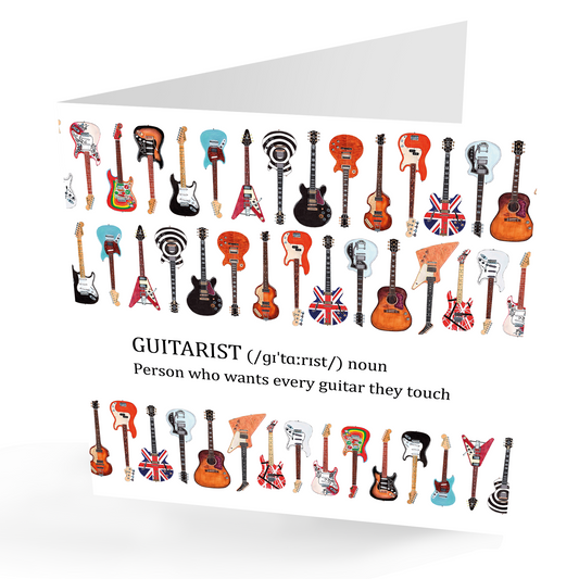 Fun' Dictionary' Any Occasion Guitars Card