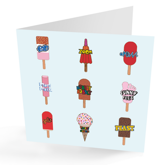 Retro Ice Lolly Card. Any Occasion