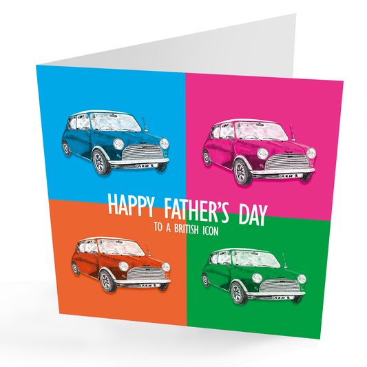 Retro 'Minis' Fathers Day Card