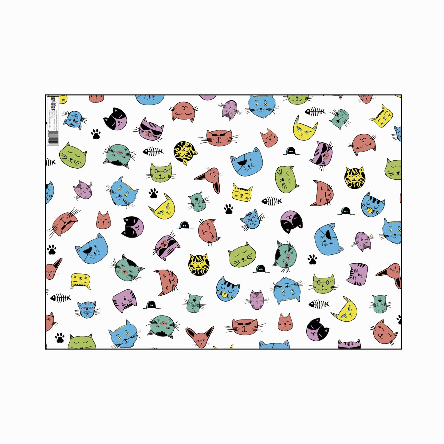 Fun Cat Wrapping Paper and Gift Tag