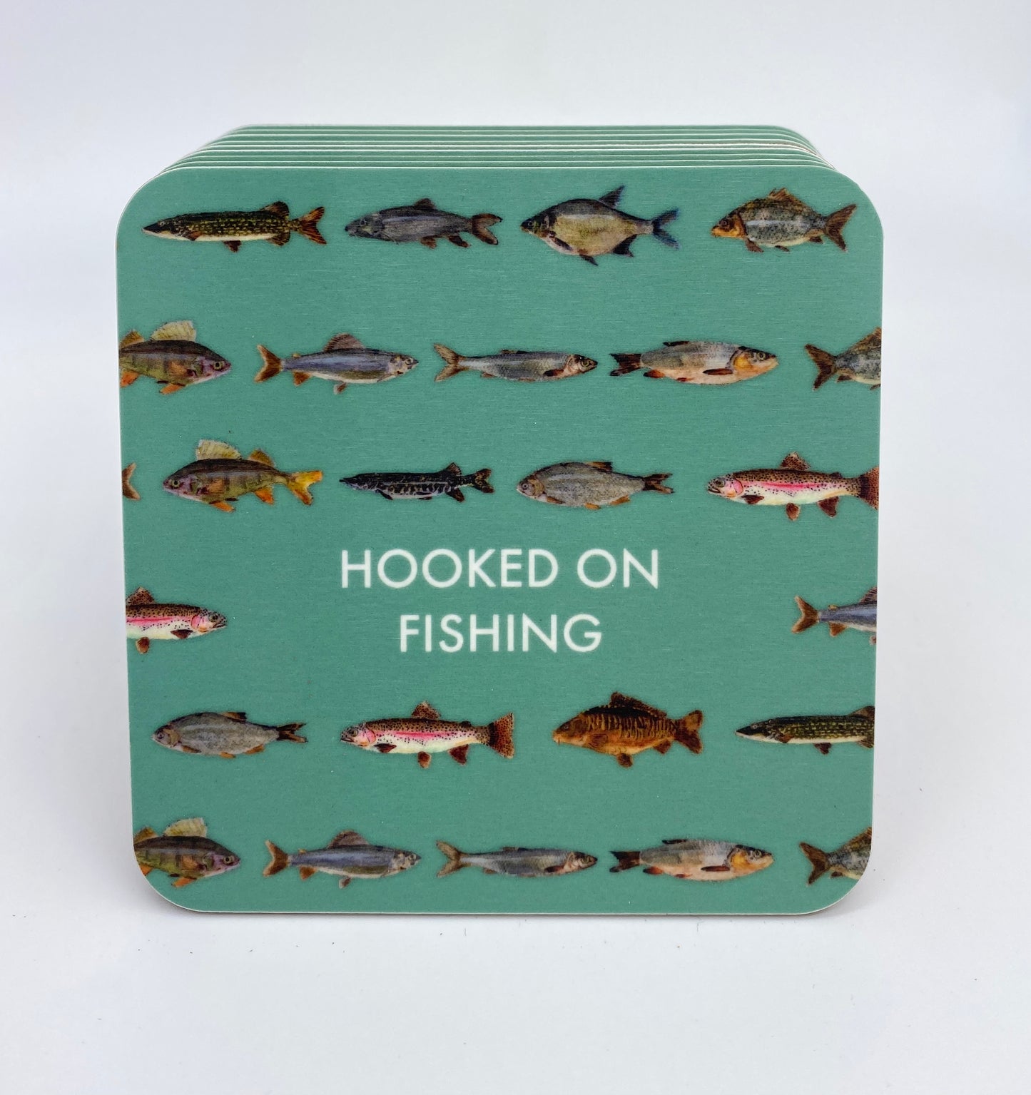 Set of 4 cheeky Fishing Coasters