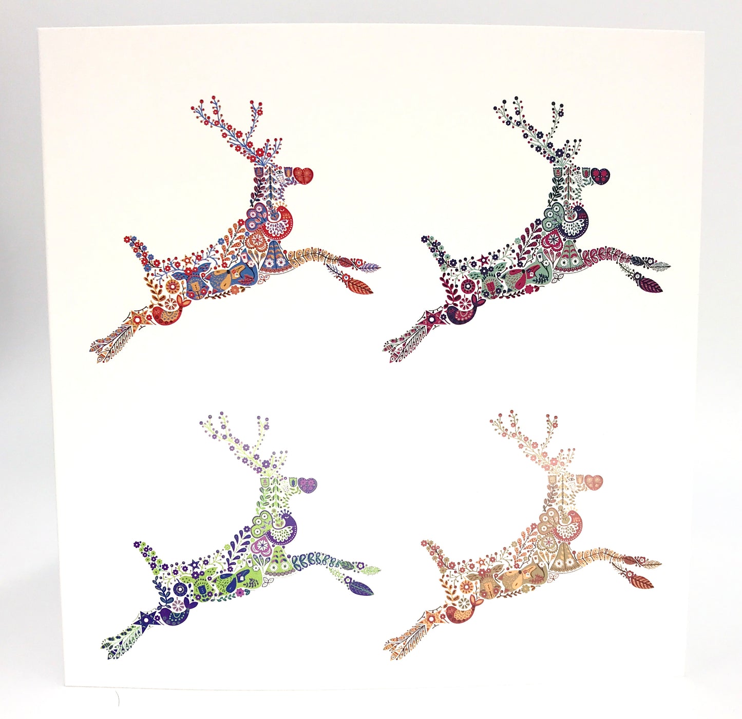 Scandi Reindeer 4 image Christmas Card