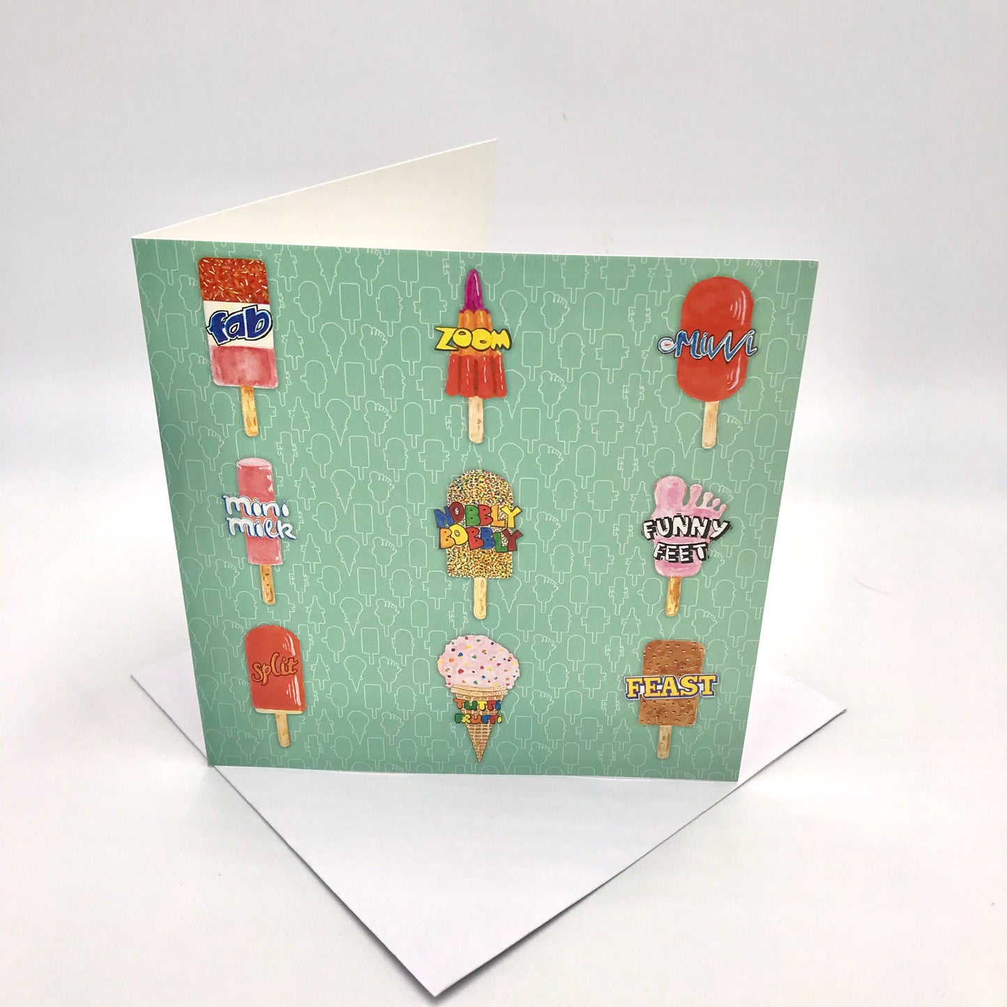 Hand Painted Ice Lolly Card For Any Occasion