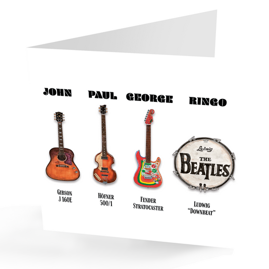 Beatles Card or Any Occasion Beatles Card