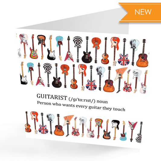 Fun Dictionary 'Definition' Any Occasion Guitars Card