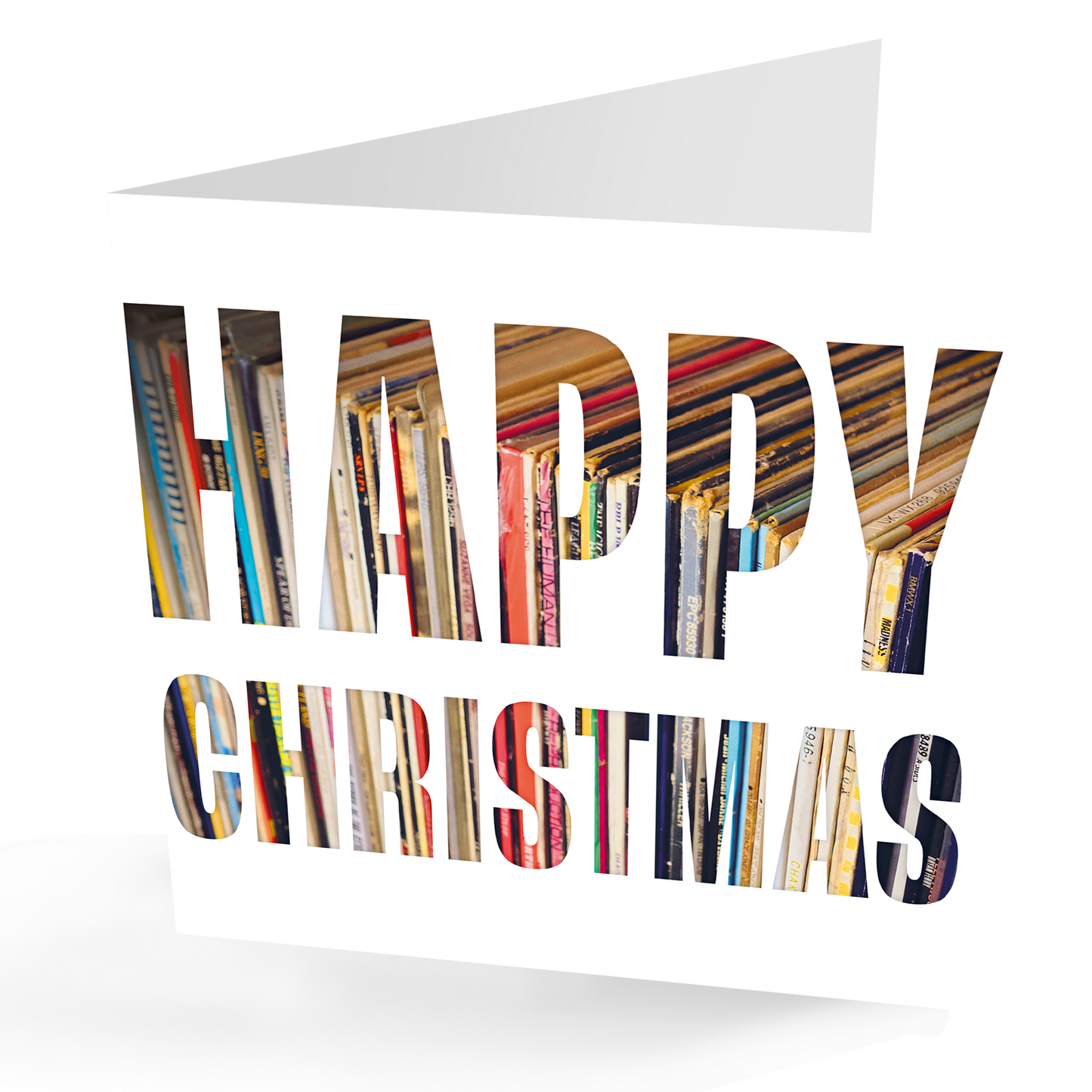 'Vinyl' Christmas Card (Cut out image)