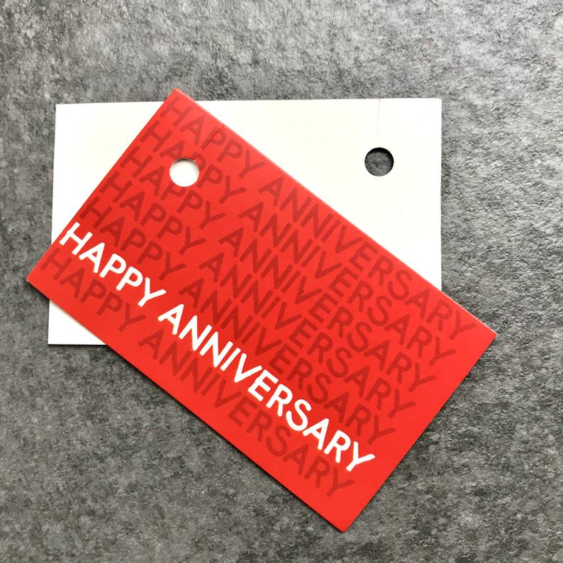 Happy Anniversary gift tag