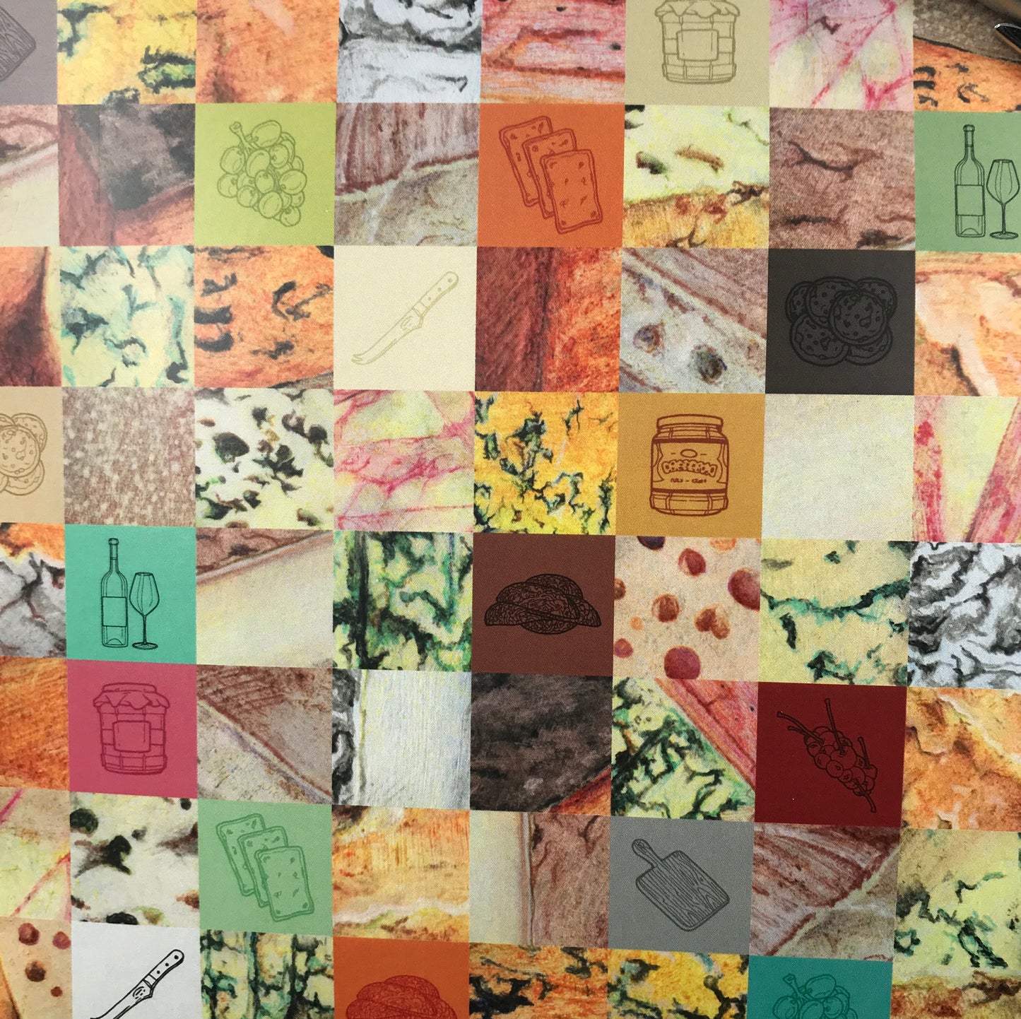 'Chequer Cheese' contemporary card