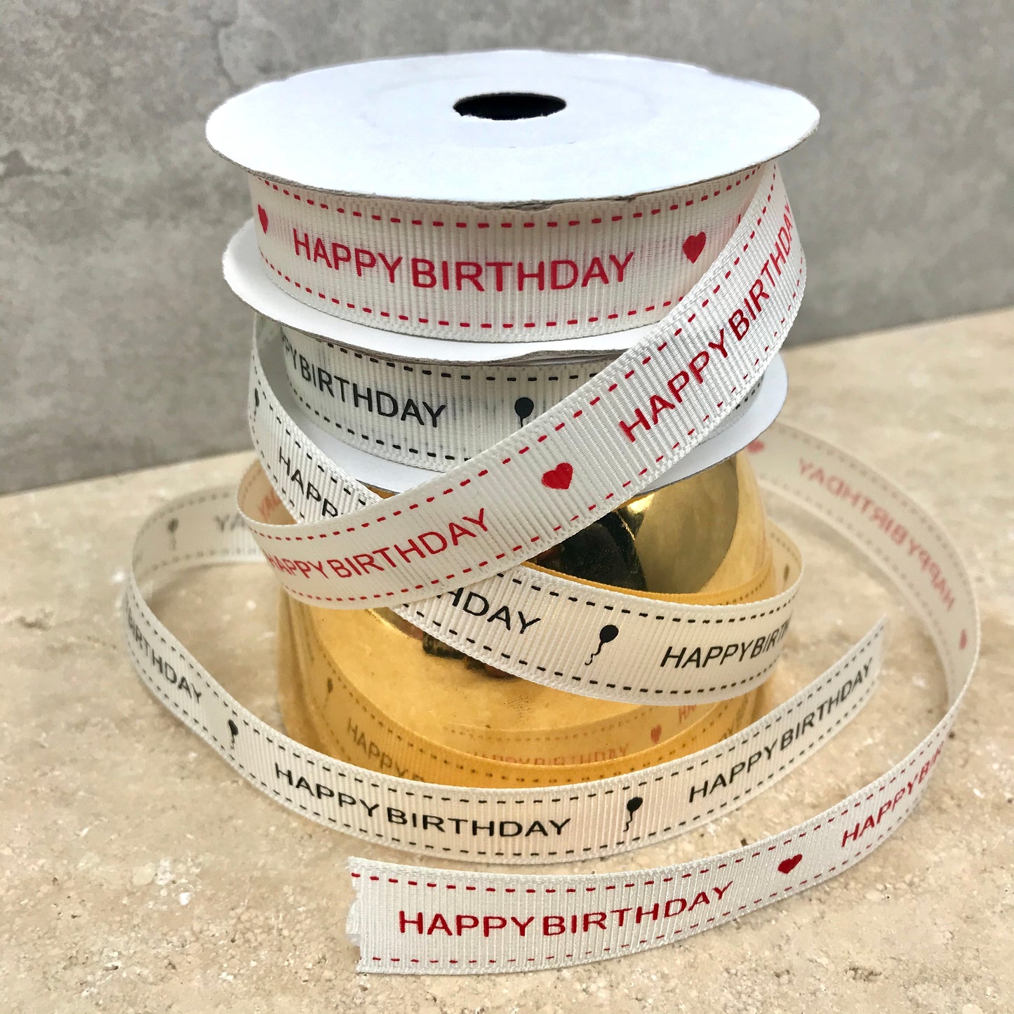 Happy Birthday ribbon