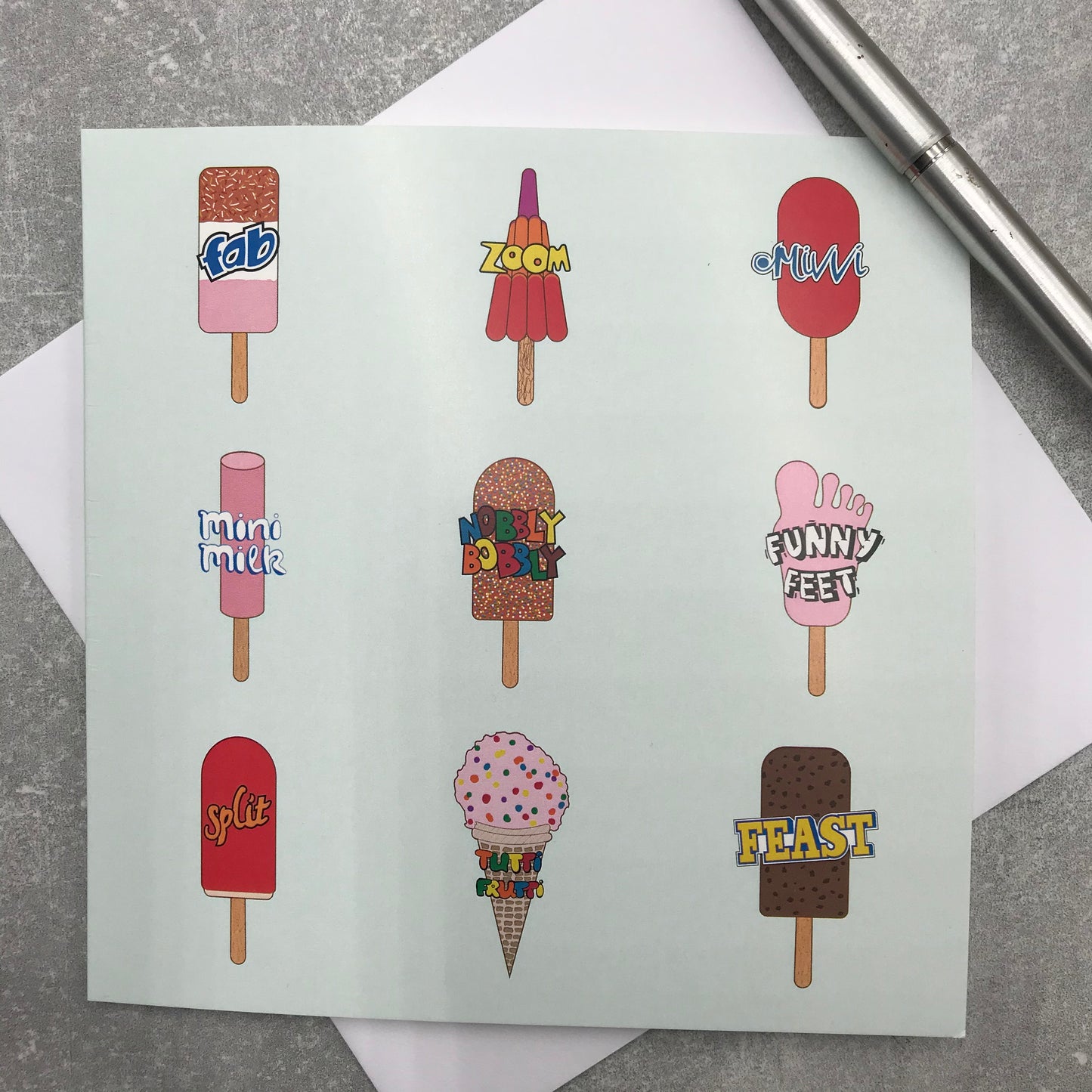 Retro Ice Lolly Card. Any Occasion
