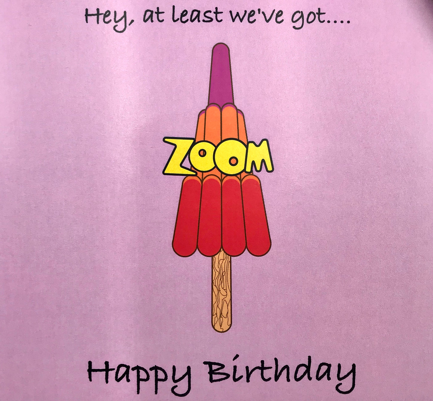 ZOOM Happy Birthday Retro Card