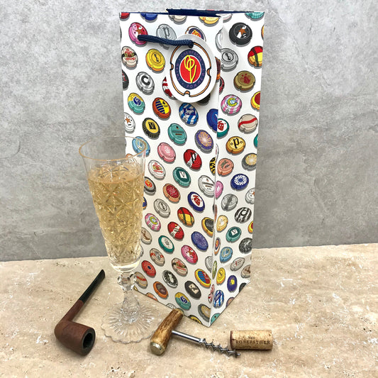 'Champagne Tops' Single Bottle Gifting Bag