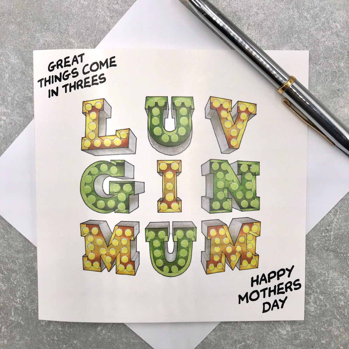 Great Fun Mothers Day Gin Card